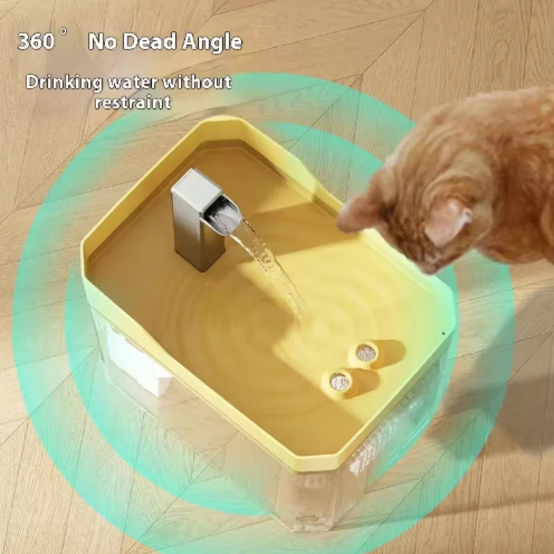 Automatisk vattenfontän för katt med filter