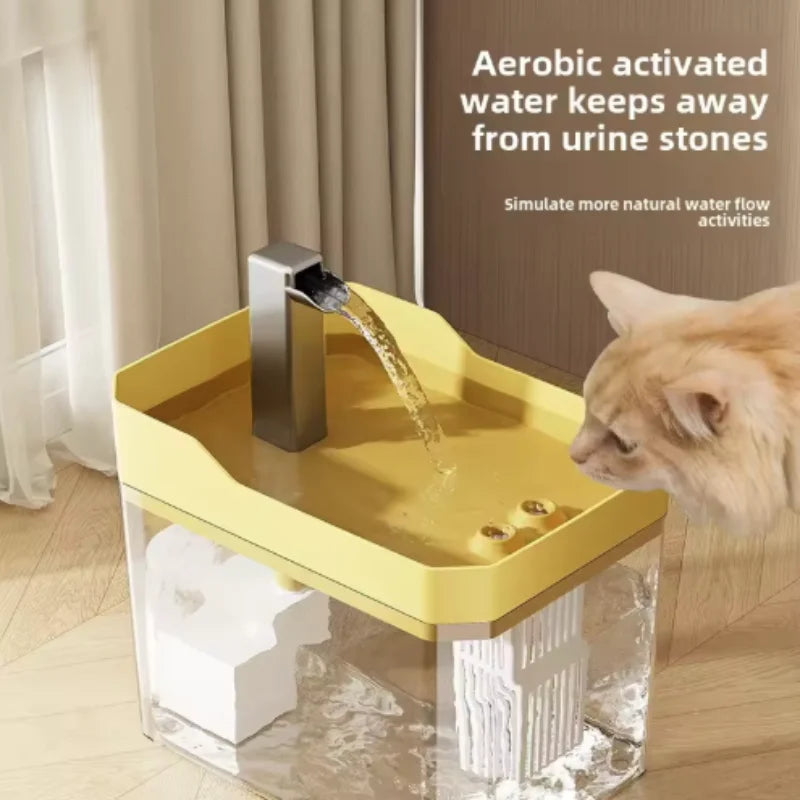 Automatisk vattenfontän för katt med filter