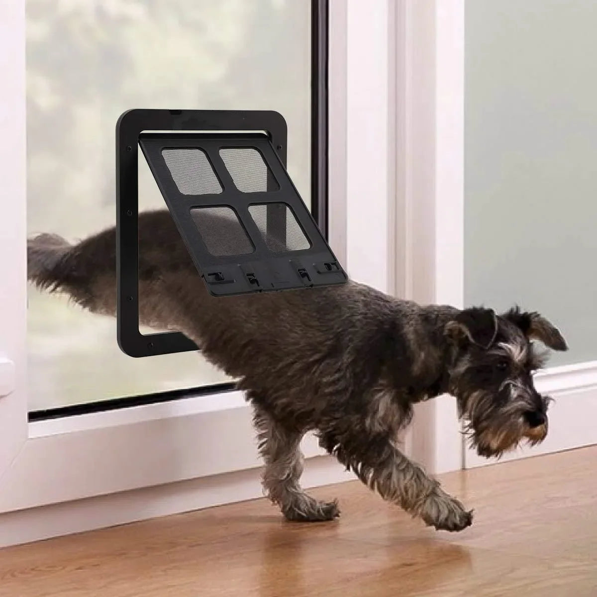 Husdjursdörr med magnetlås – Låsbar klaff för hund och katt
