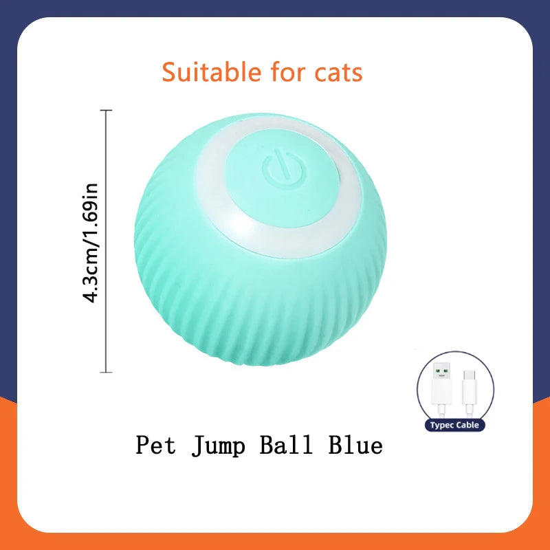 Interaktiv rörlig boll för hund och katt