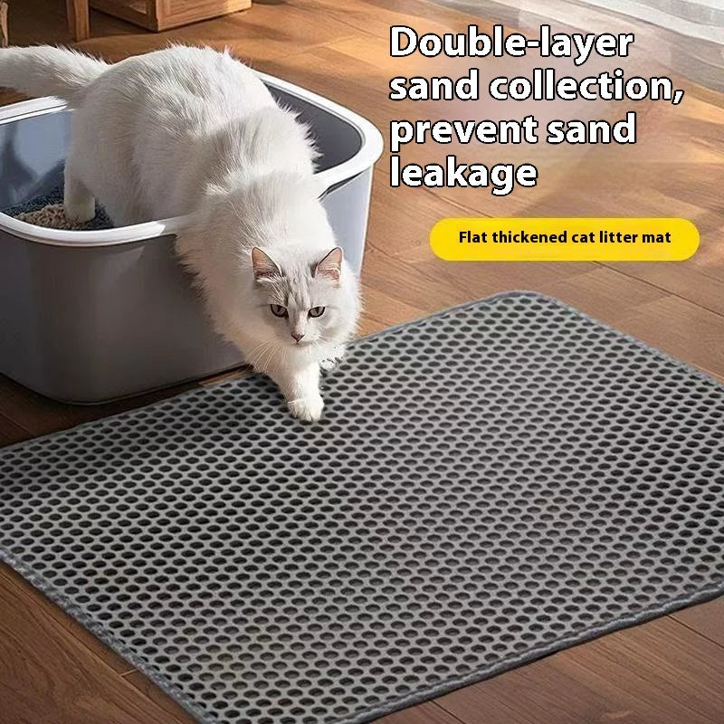 Kattlådsmatta med dubbelt lager