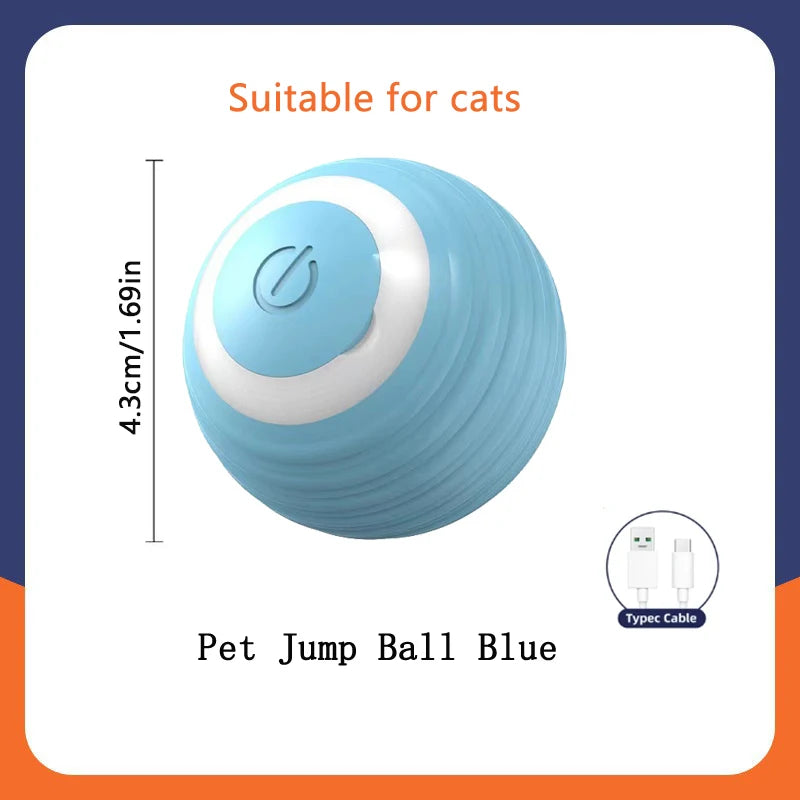 Interaktiv rörlig boll för hund och katt