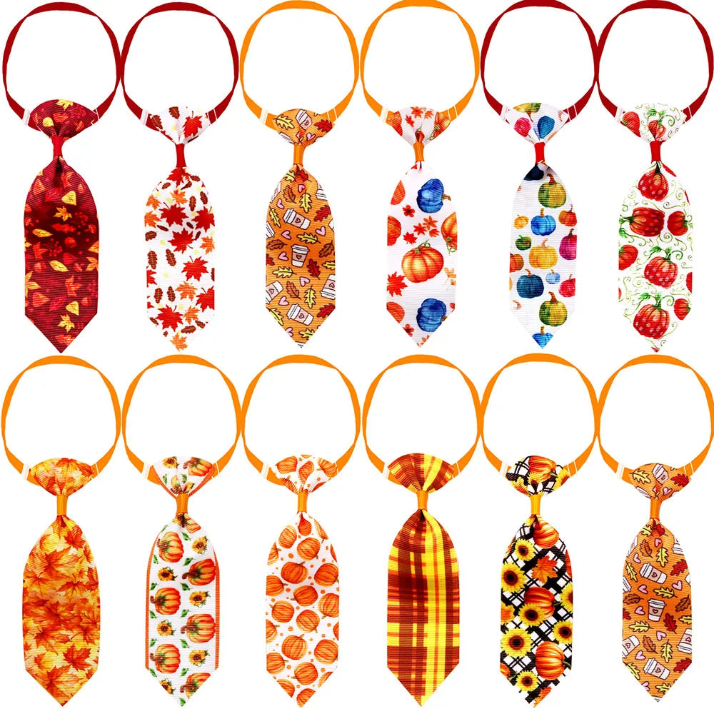 10-pack hundfluggor med lövprint – Söta accessoarer för hund
