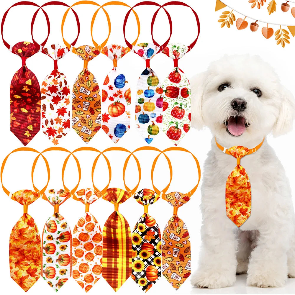 10-pack hundfluggor med lövprint – Söta accessoarer för hund