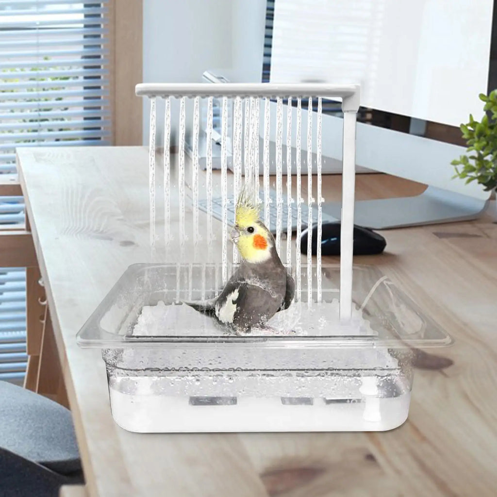 Automatiskt badset för fågel och papegoja – USB-driven springbrunn med pump