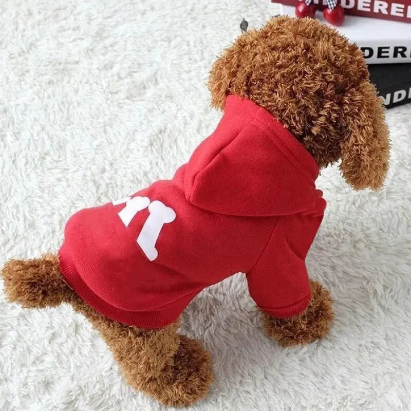Hundsweater med benmönster