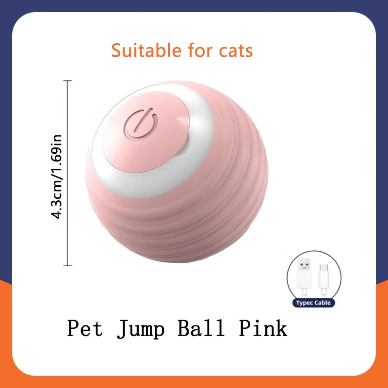 Interaktiv rörlig boll för hund och katt