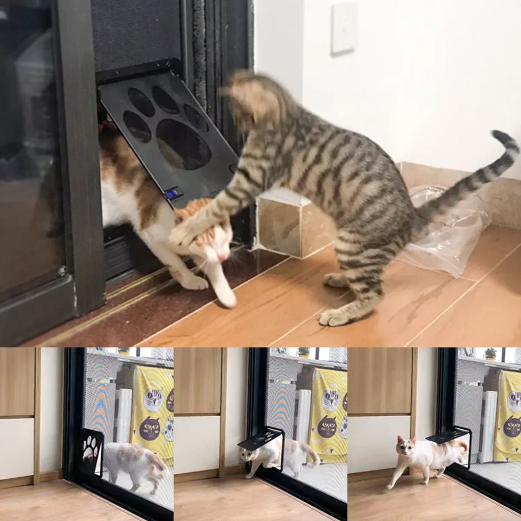 Husdjursdörr med magnetlås – Låsbar klaff för hund och katt